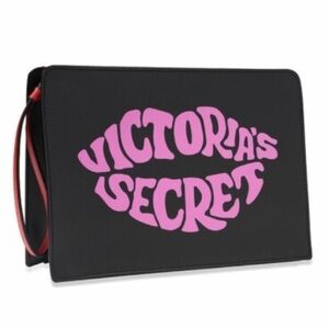 Victoria's Secret Black Clutch with Pink Logo